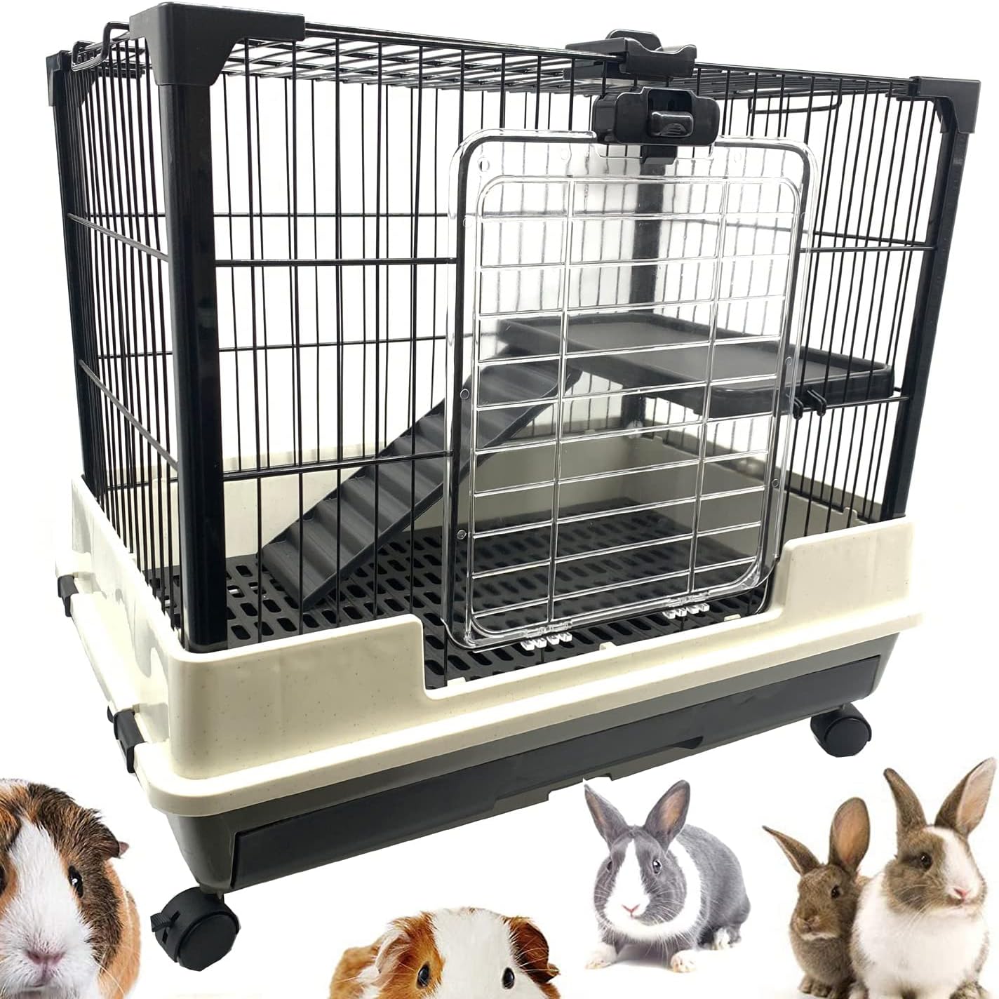 Deluxe Indoor Outdoor Guinea Pig Chinchilla Ferret Hutch Home