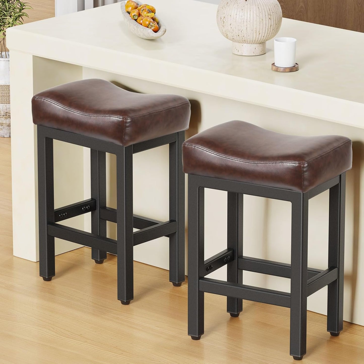 Counter Height Bar Stools Set of 2 for Kitchen Island Use