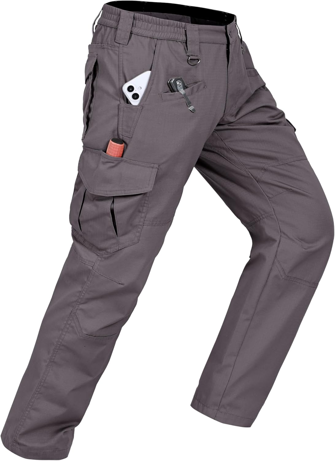 Mens Work Pants Cargo Tactical Construction for Outdoor Use