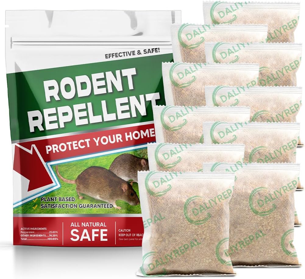 10 Extra-Strength Rodent Repellent Pouches: Keep Rodents Out!