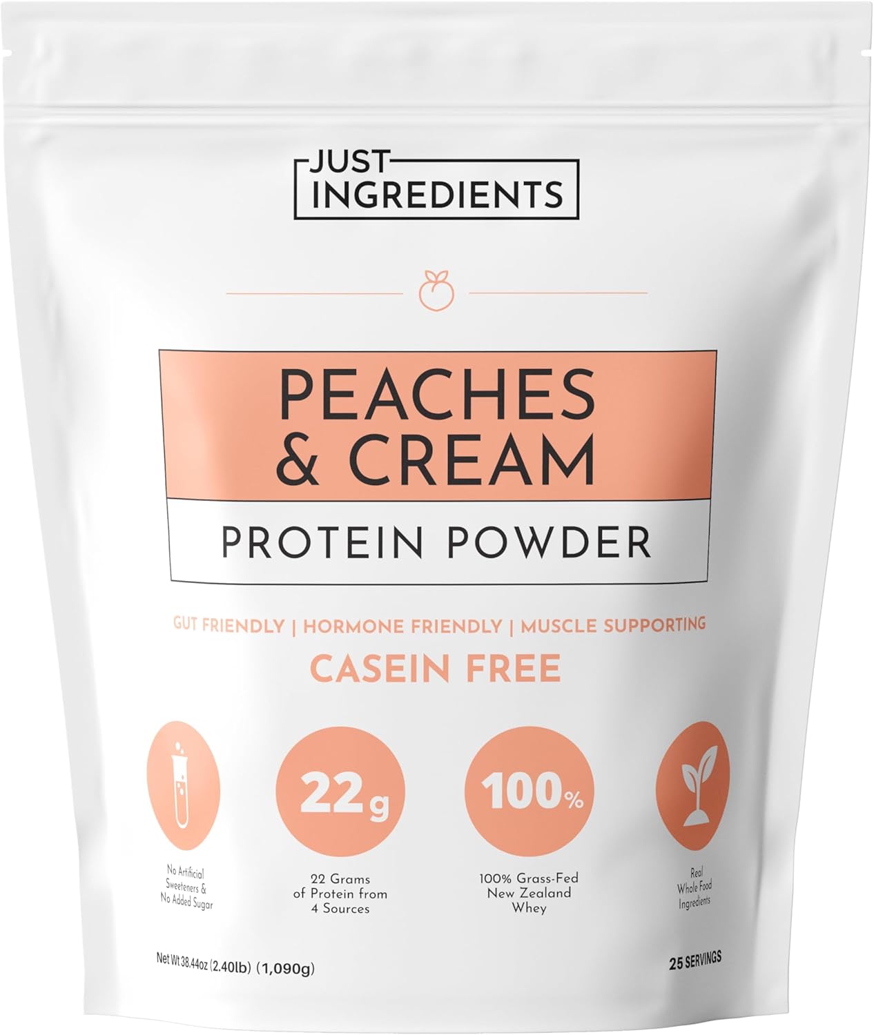 Peaches & Cream Protein Powder for Muscle Recovery and Energy