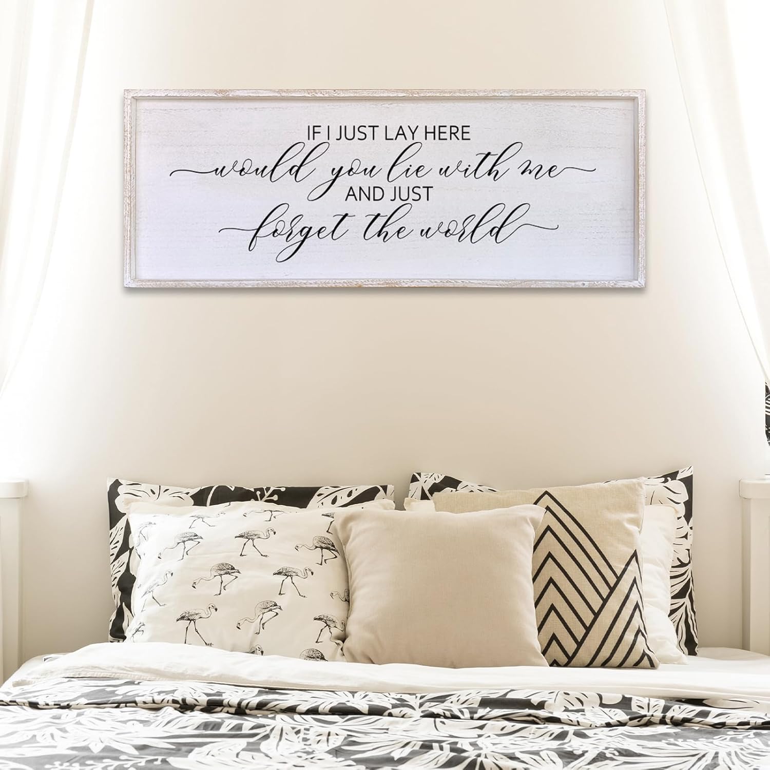 Surfapans Inspirational Wall Decor Sign for Bedroom Art