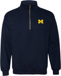 University of Michigan Quarter Zip Sweatshirt - Team Color (Unisex)