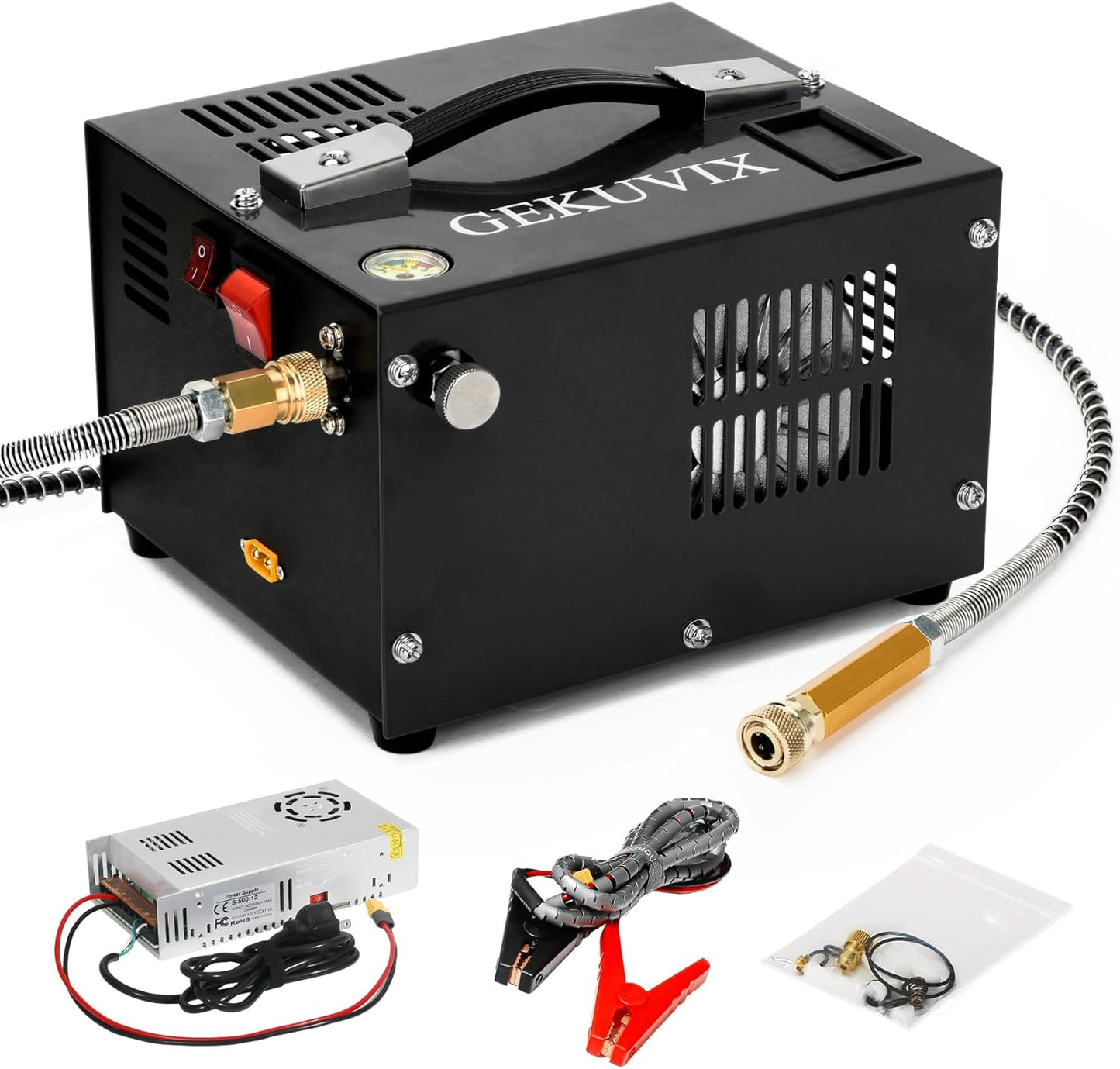 Powerful GEKUVIX PCP Air Compressor - Oil Free, 4500Psi