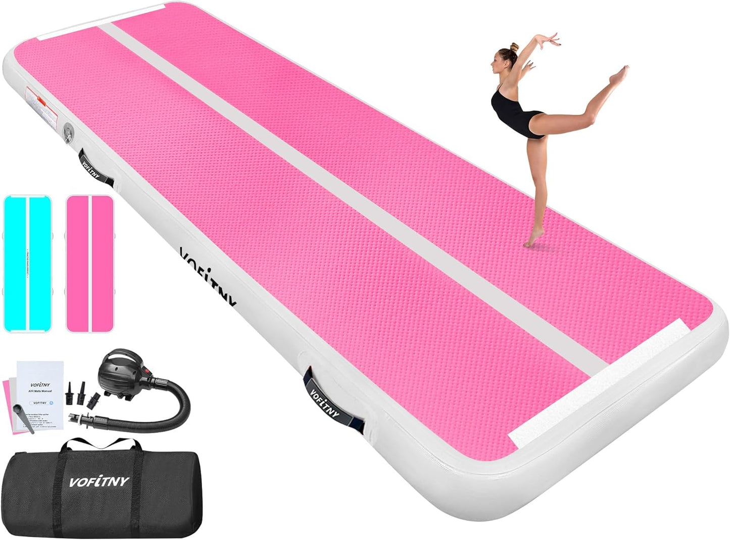 VOFiTNY Inflatable Gymnastics Mat for Safe Home Training