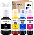 Printers Jack Compatible 502 T502 Refill Ink Bottles - High Yield