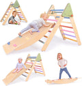 Montessori 5in1 Pikler Triangle Set - Toddler Climbing Fun!