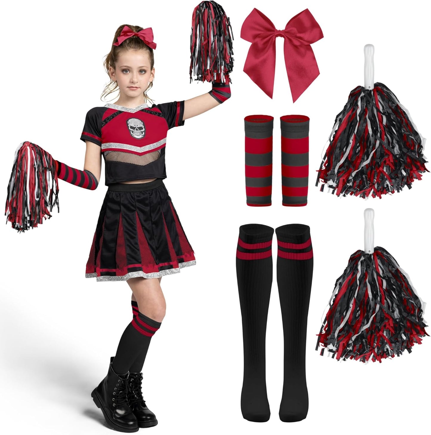 Spooktacular Creations Halloween Cheerleader Costume for Girls