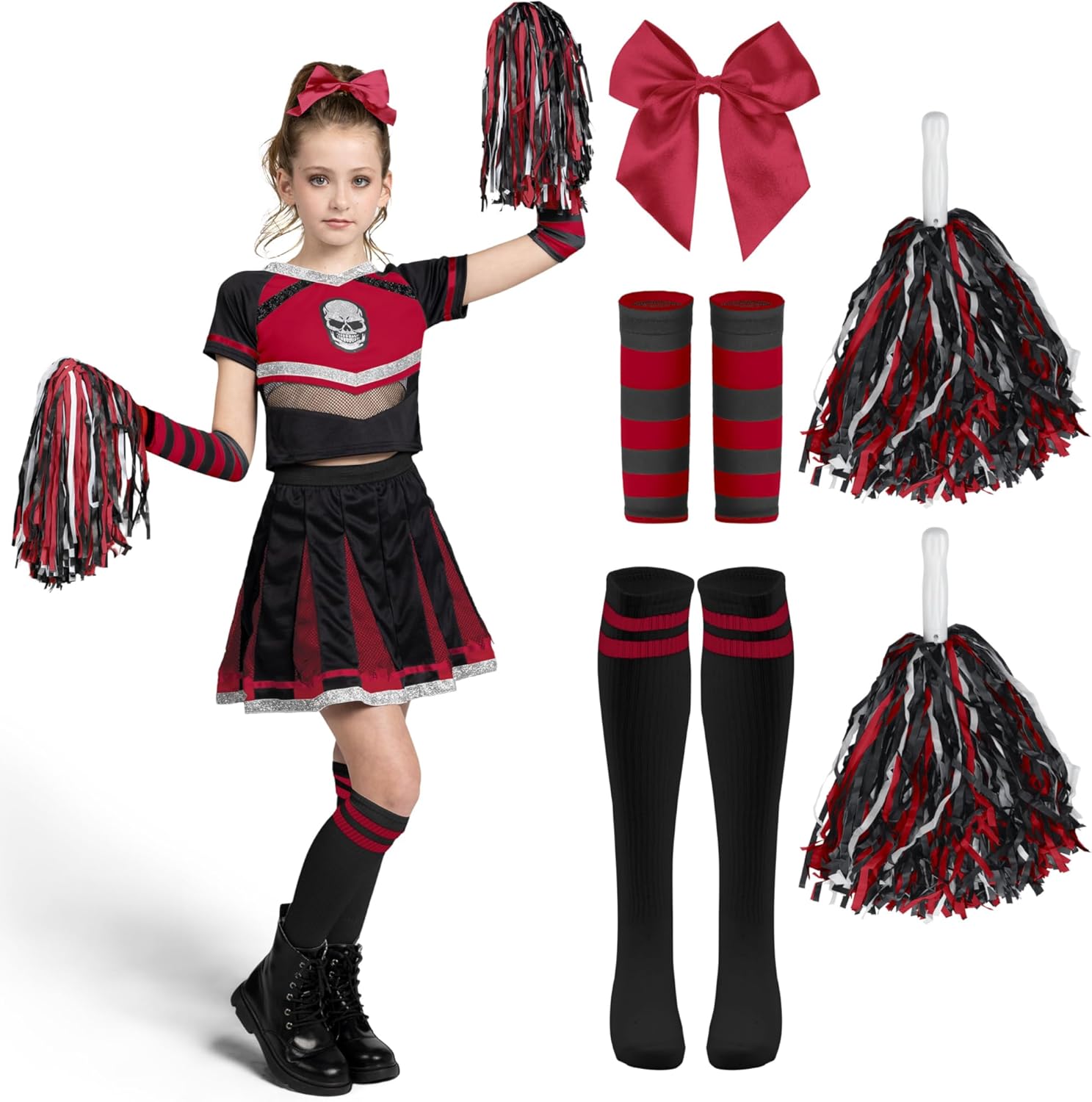 Spooktacular Creations Halloween Cheerleader Costume for Girls