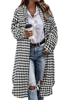 Plaid Shacket Jacket Long Corduroy Shirt - Oversized Layering
