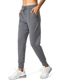 SANTINY Women's Joggers Pants Pockets Drawstring - Comfortable Stretch