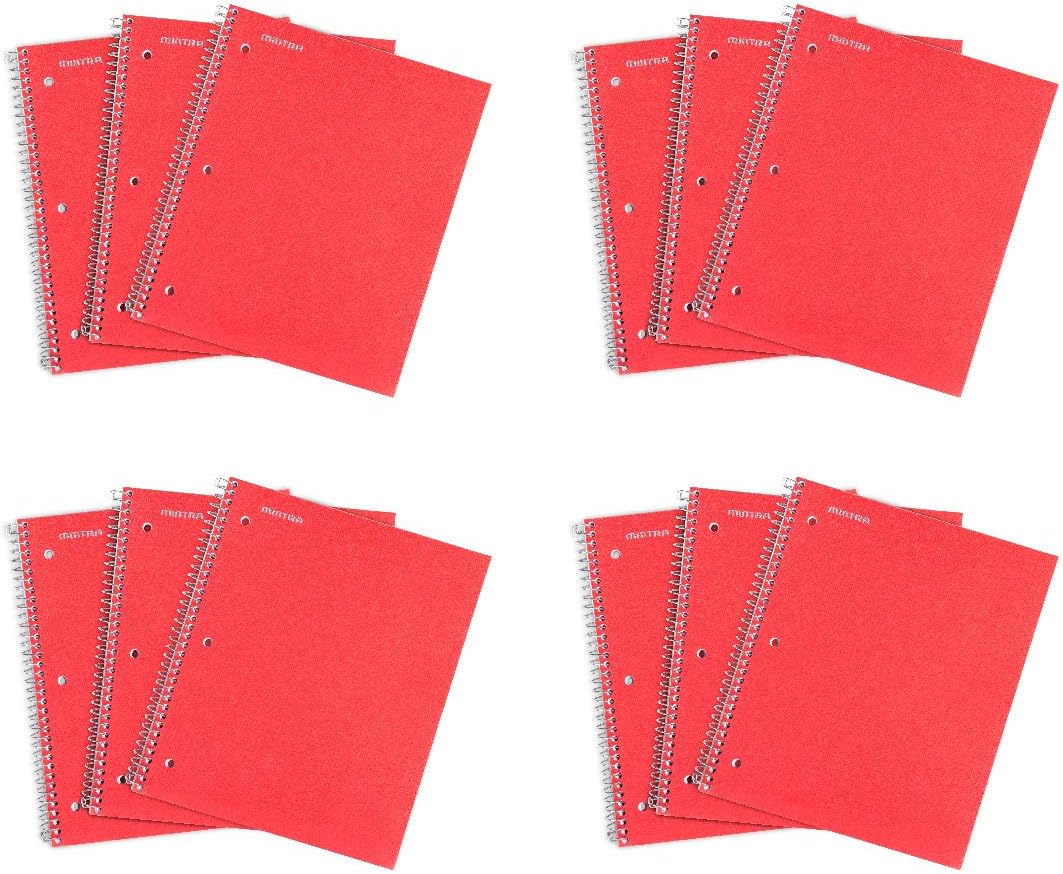 Mintra Office Durable Spiral Notebooks for School and Business