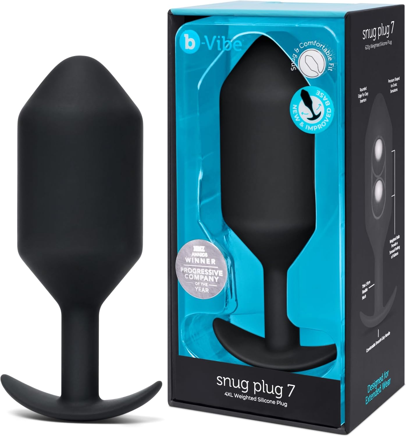 b-Vibe Snug Plug 7: Advanced Weighted Silicone Butt Plug