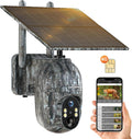 VOOPEAK 4G LTE Solar Trail Cam: Live Streaming & Night Vision