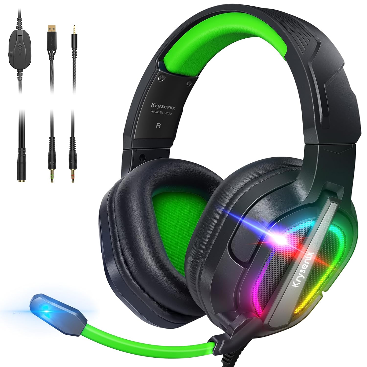 Immerse in Gaming Glory with RGB Noise-Canceling Headset