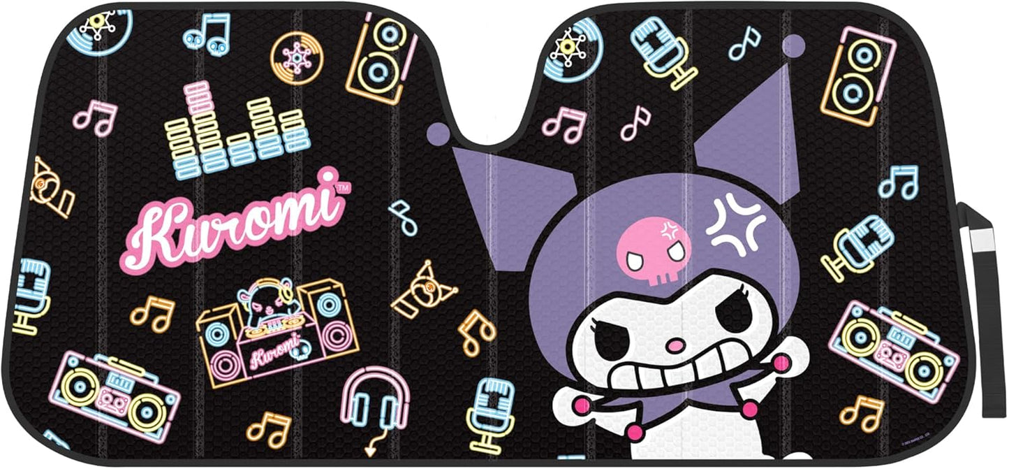 Kuromi Car Windshield Sun Shade - Cute Kawaii Sunshade for Cars