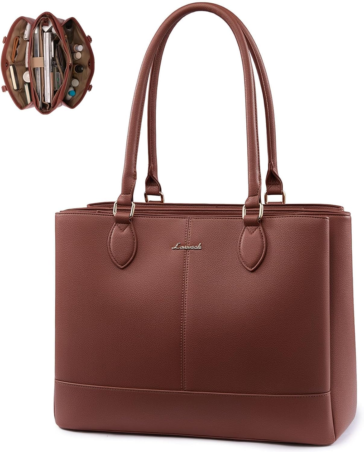 LOVEVOOK Laptop Tote Bag for Women: Stylish & Functional Design