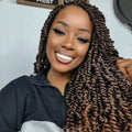 Tiana Passion Twist Hair 14 in Ombre Brown - Easy Pre-Twisted Crochet