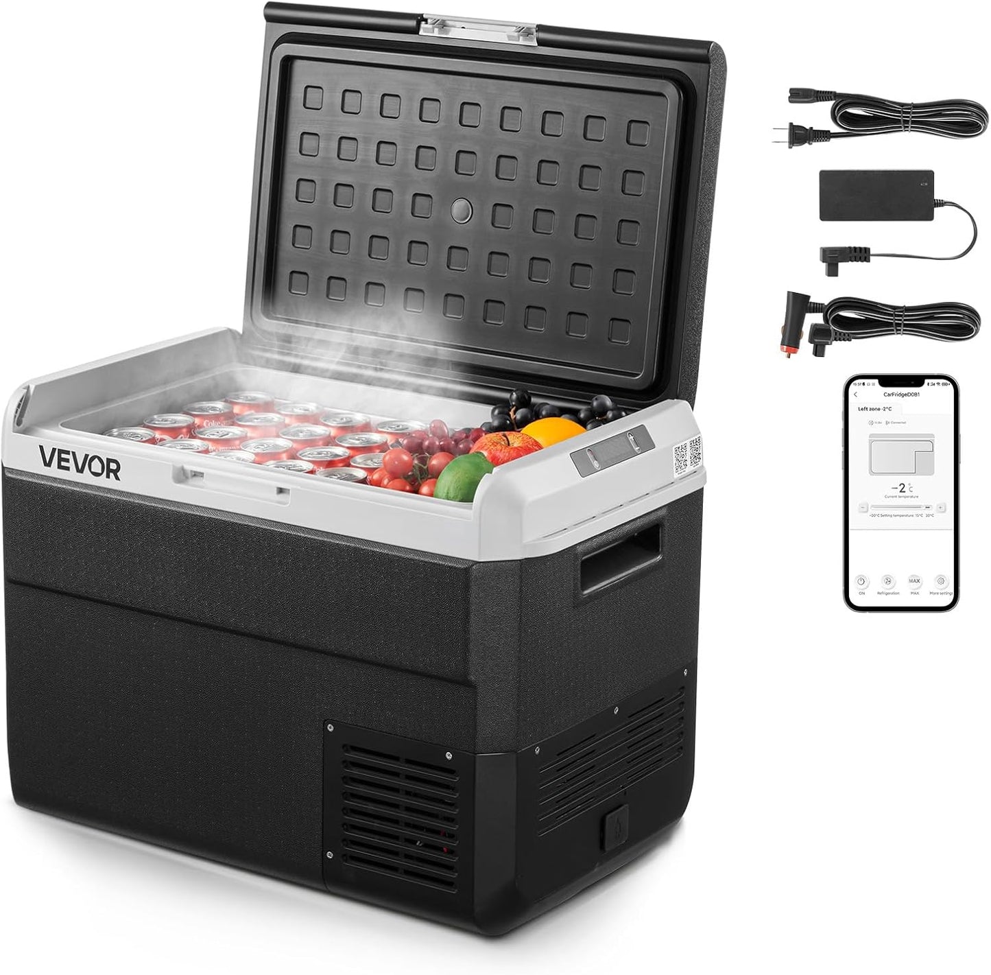 VEVOR 12 Volt Car Refrigerator - Portable Electric Cooler
