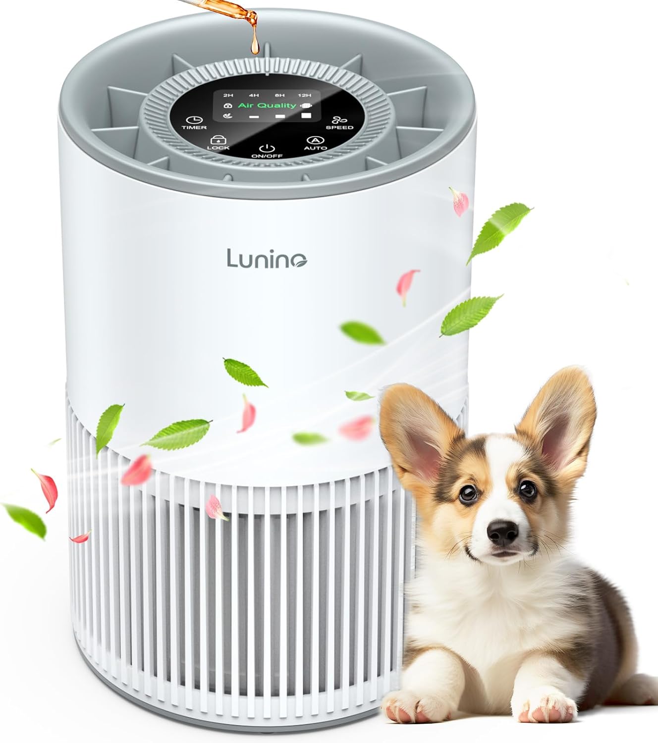 LUNINO H13 True HEPA Air Purifier for Large Rooms up to 1200ft2