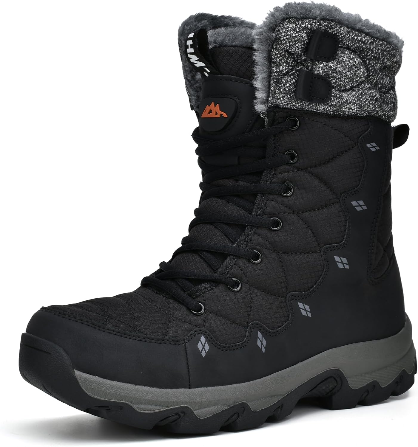 Men's Winter Snow Boots: Water Resistant & Slip Resistant Comfort