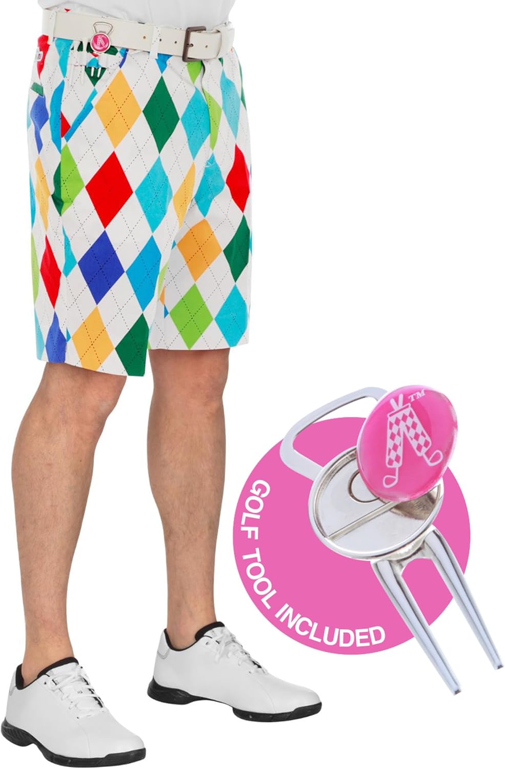 Crazy Golf Shorts For Men With 3-in-1 Tool Included