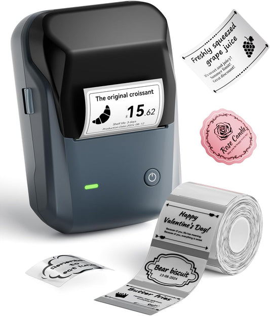Portable Bluetooth Label Maker: Easy Print, Waterproof Labels