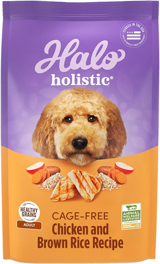 Halo Holistic Dog Food with Cage Free Chicken & Brown Rice