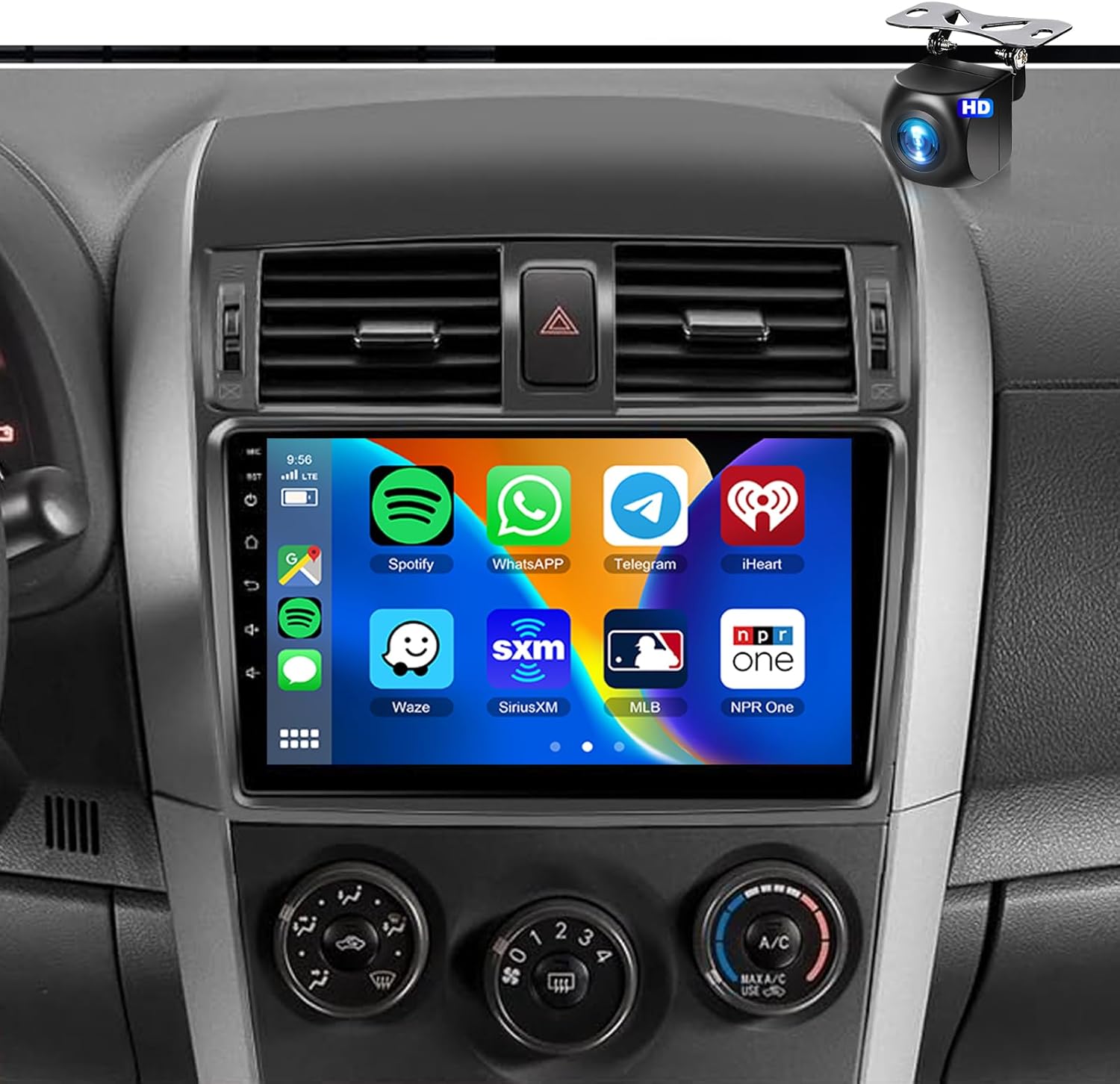 2G+64G Toyota Corolla 2009-2013 Car Radio with Wireless Carplay