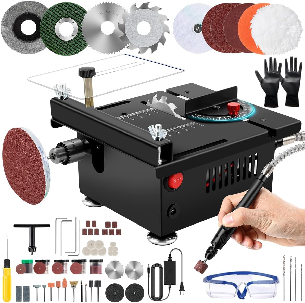 Mini Multi Functional Table Saw for Crafts and Wood Cutting