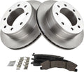 TRQ Rear Brake Pad & Rotor Kit Ceramic Compatible with 2009 GMC Savana