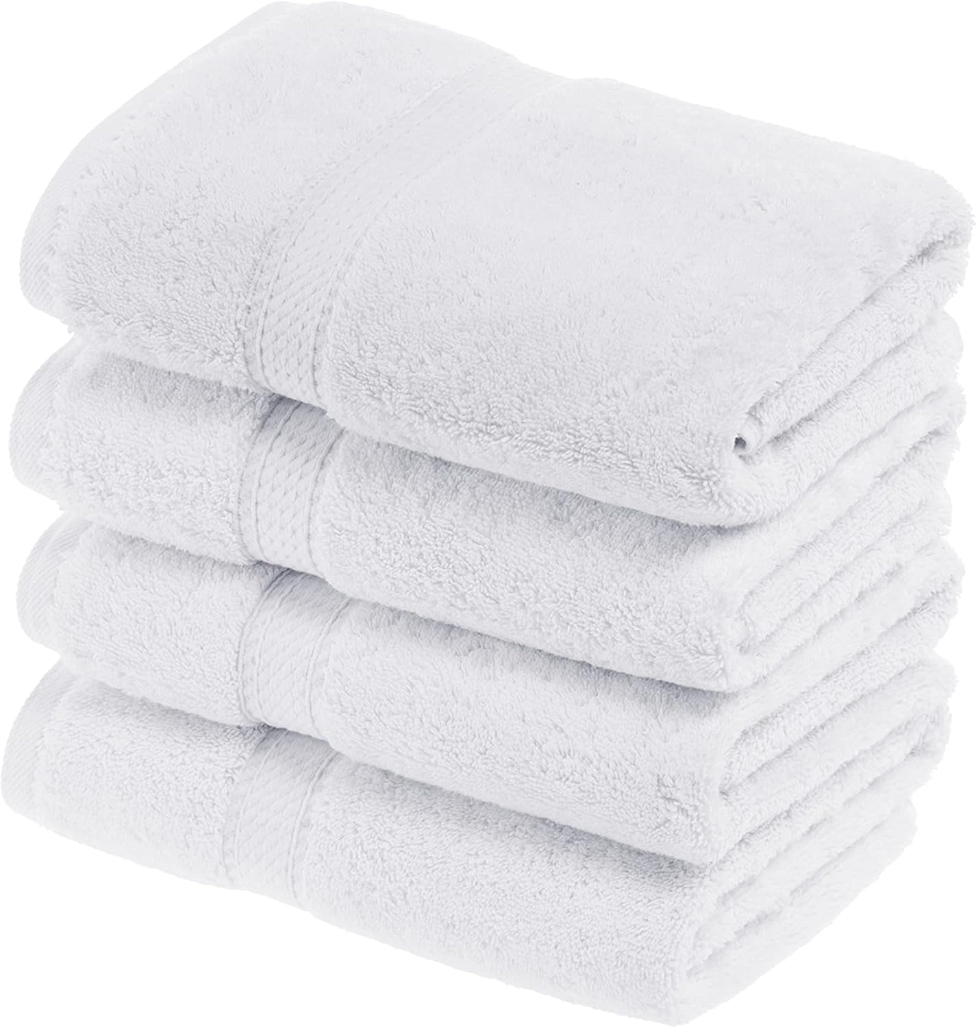 Superior Egyptian Cotton Pile Hand Towel Set of 4 for Luxury