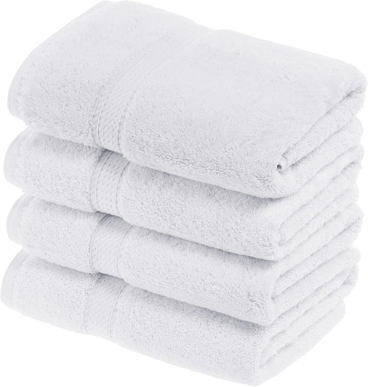 Superior Egyptian Cotton Pile Hand Towel Set of 4 for Luxury