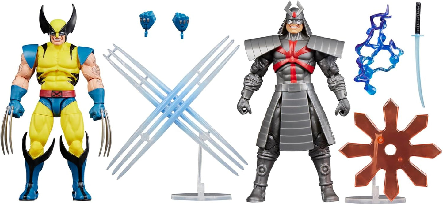Gamerverse Wolverine vs Silver Samurai 6-Inch Action Figures Set