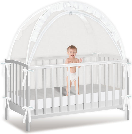 Crib Tent to Keep Baby from Climbing Out - Mesh Protection