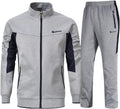 YSENTO Men's 2 Piece Tracksuit Set - Full Zip Jogging Suit