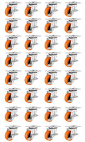Caster Wheels 3 in Pack of 32 - Heavy Duty Locking Plate Casters