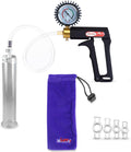 Penis Pump Maxi with Clear Hose and 4 Constriction Rings - 9in