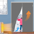 Magnetic Thermal Insulated Door Curtain for 60 x 80 Inch Doors