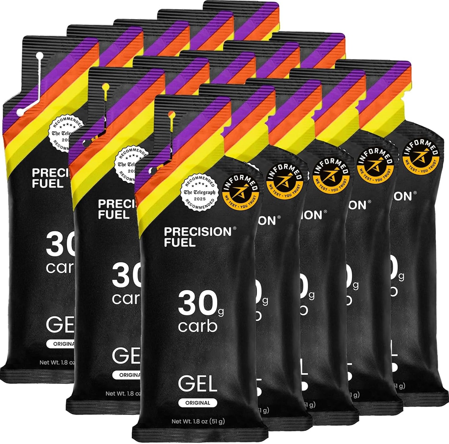 Precision Fuel PF30 Energy Gels for Endurance Athletes