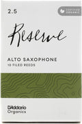 D'Addario Organic Reserve Alto Saxophone Reeds 2.5 - Warm, Organic