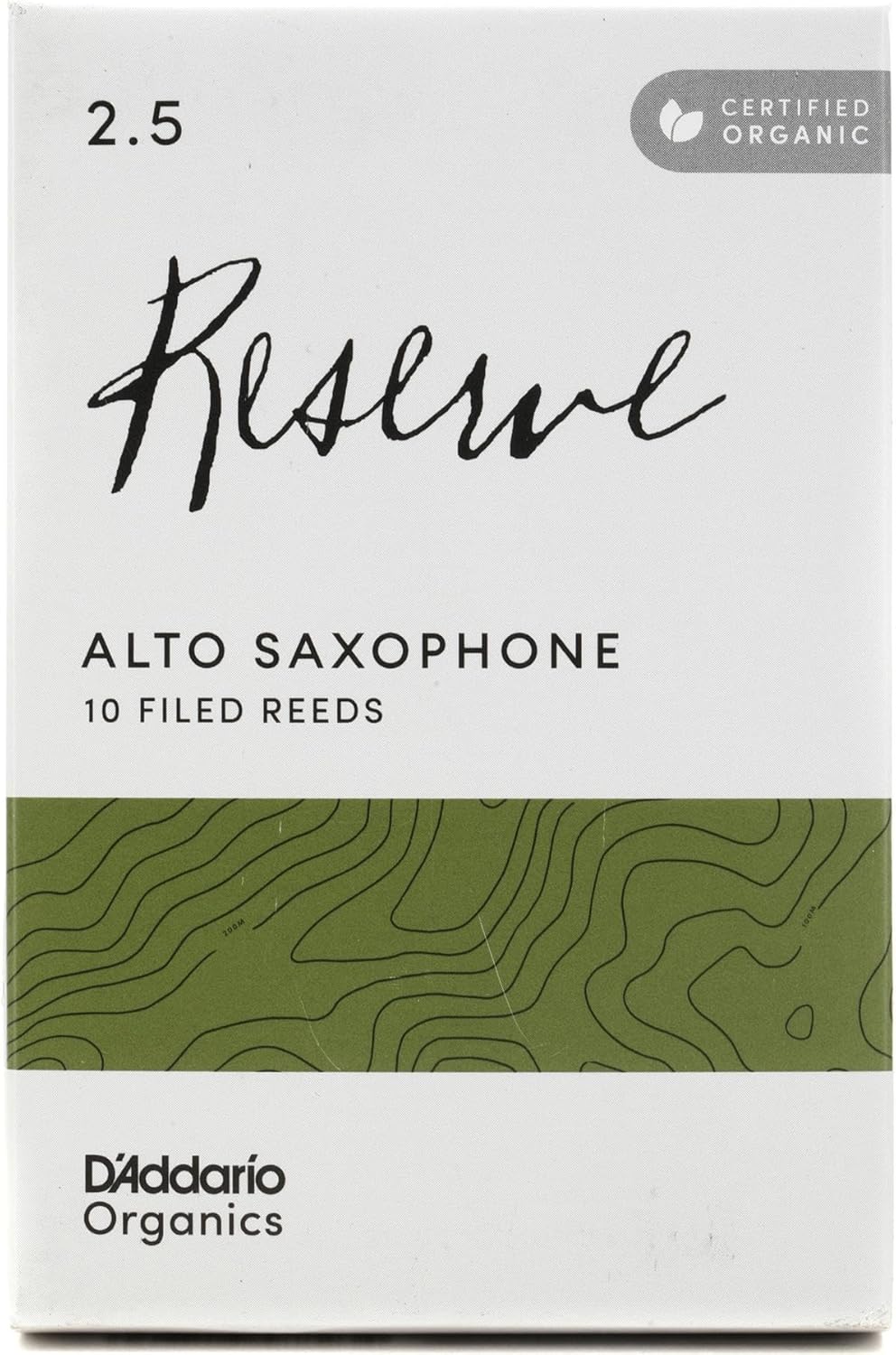 D'Addario Organic Reserve Alto Saxophone Reeds for Musicians