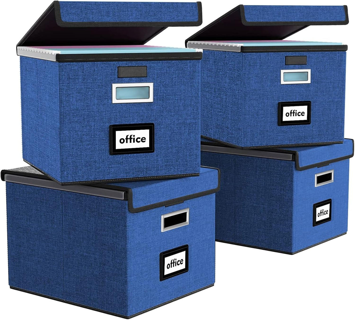 Huolewa Decorative File Organizer Boxes for Office Storage