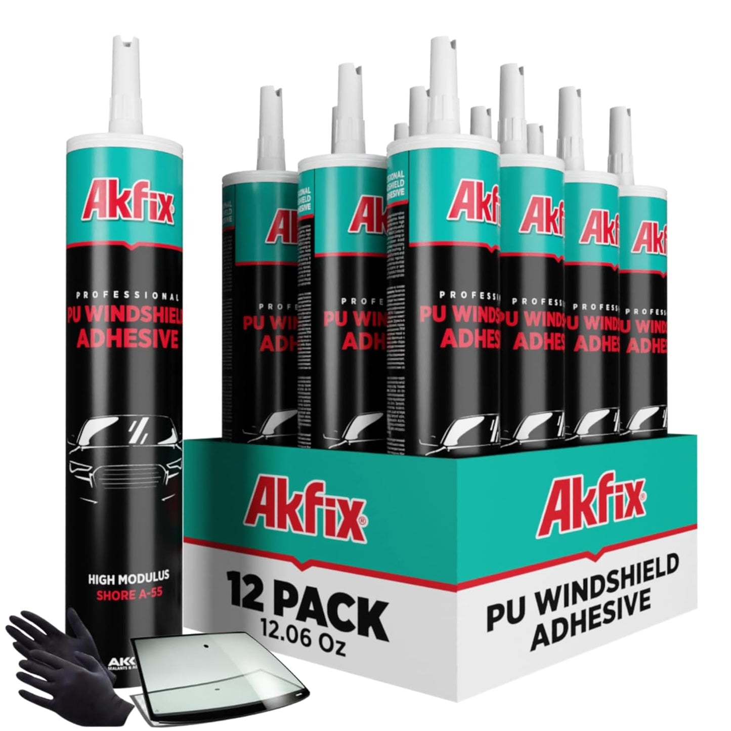 Akfix Urethane Windshield Adhesive for Auto Glass Repairs
