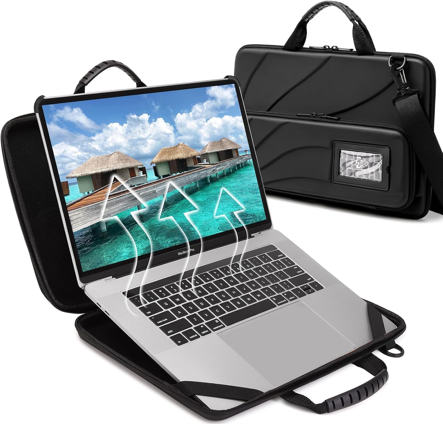 BUG 13-14 Inch Laptop Case with Stand for Heat Dissipation