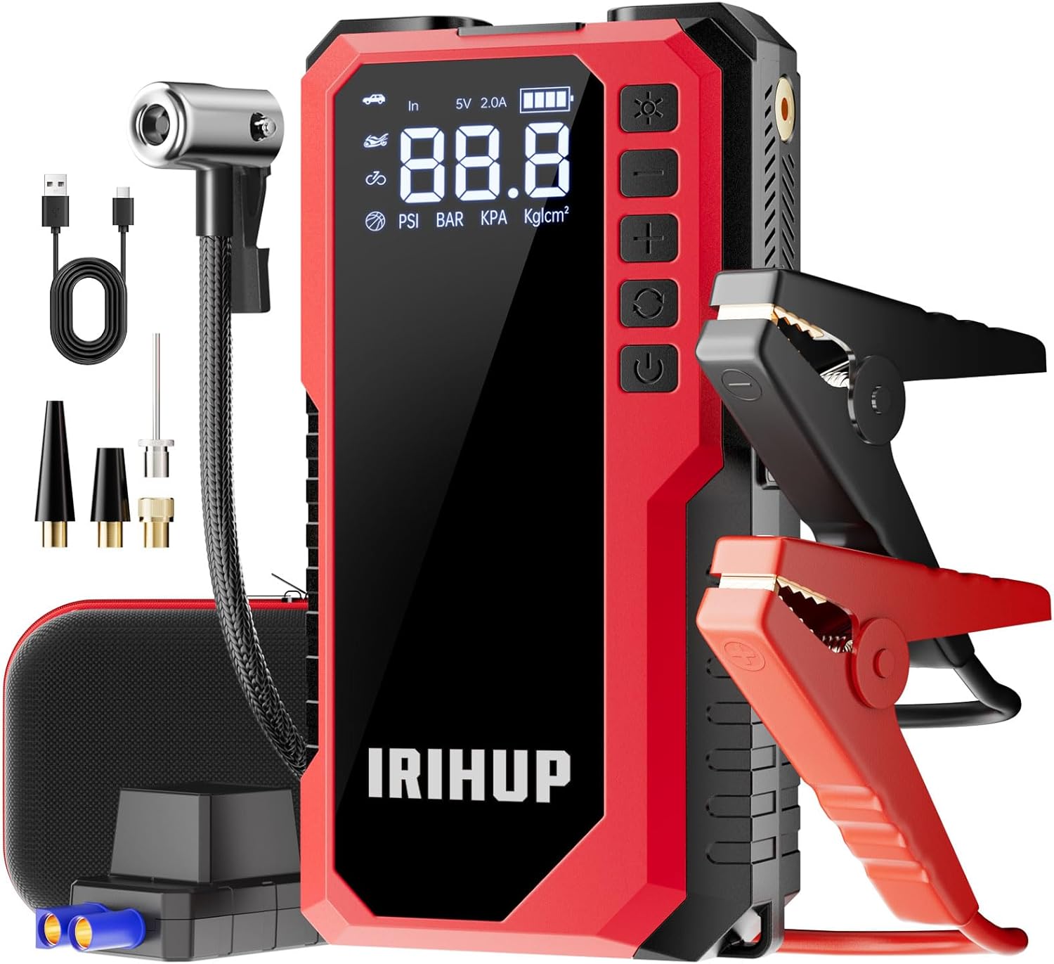 3000A Jump Starter with Air Compressor for Car Battery Needs