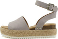 Soda Topic Open Toe Buckle Ankle Strap Espadrilles (Style WJFX)