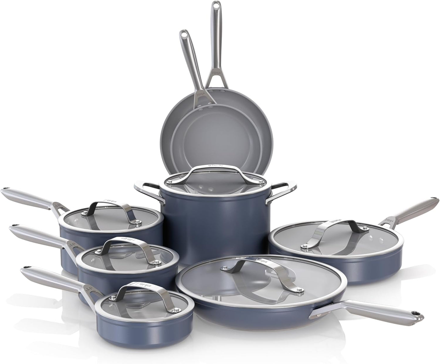 Ninja Ceramic Pro 14-Piece Cookware Set for Every Kitchen