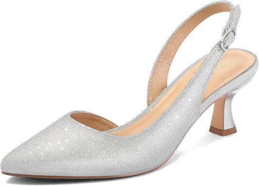 Elegant Slingback Pumps with Kitten Heels for Any Occasion