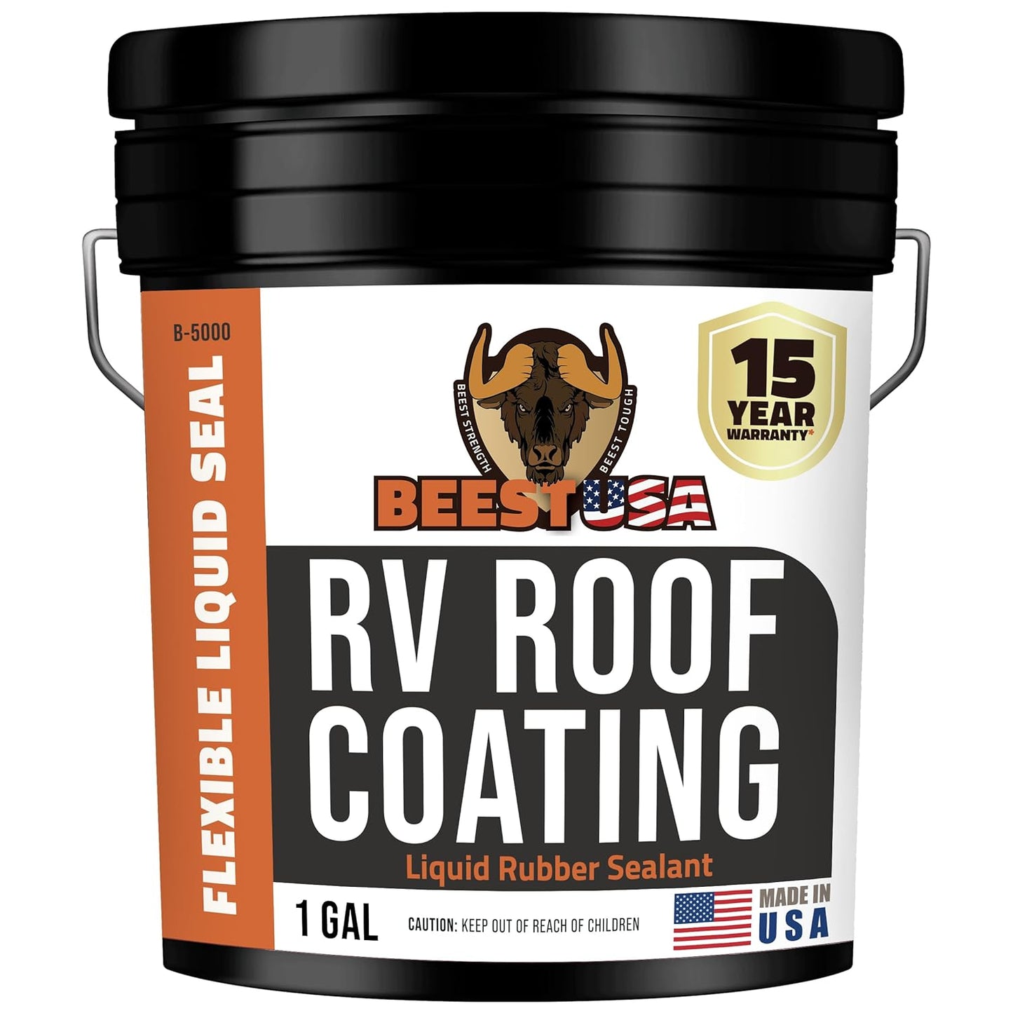 BEEST RV Roof Coating White - Flexible Liquid Rubber Sealant